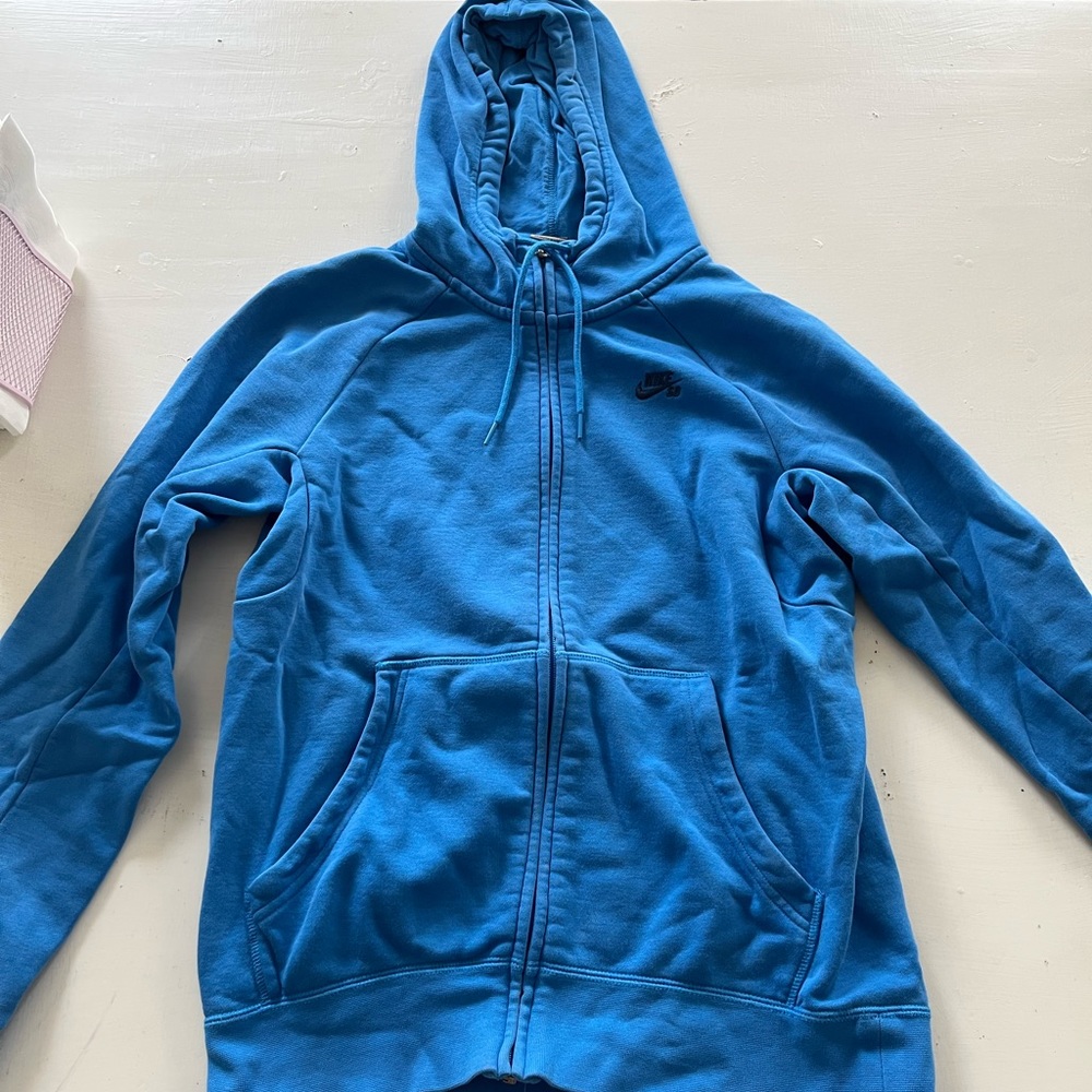 Nike blue zip up
